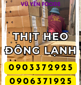 Heo đông lạnh giá sỉ cho suất ăn công nghiệp - Vũ Yến Foods