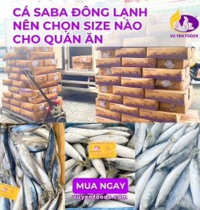 CÁ SABA ĐÔNG LẠNH NÊN CHỌN SIZE NÀO CHO QUÁN ĂN