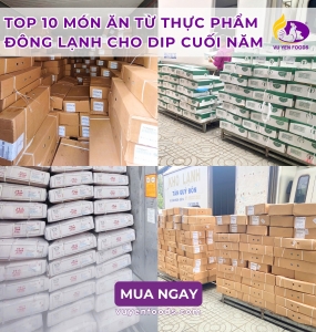 TOP 10 MÓN ĂN TỪ THỰC PHẨM ĐÔNG LẠNH CHO DIP CUỐI NĂM