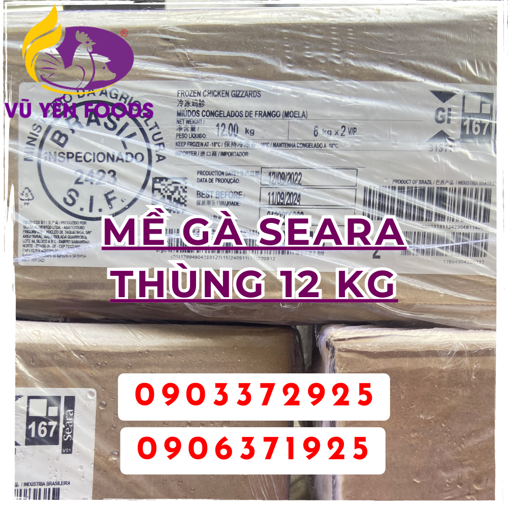 Mề gà Seara Thùng 12 Kg